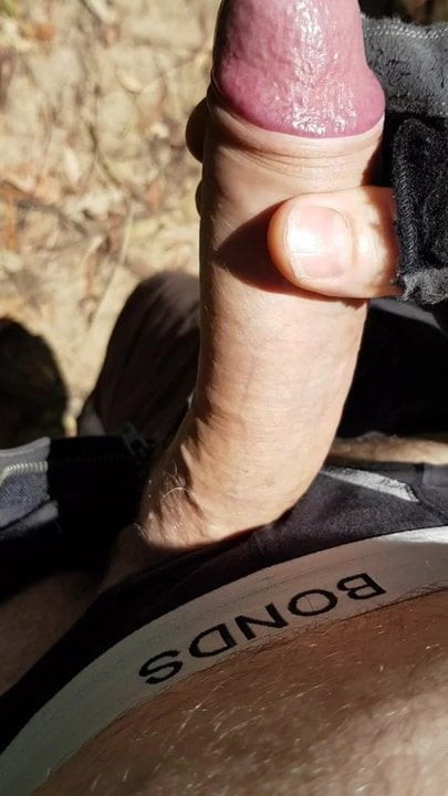 Public handjob in the park