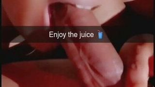 Enjoying dick juice
