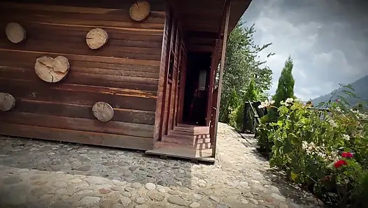 Serigala Jahat Besar L Mematahkan Pantat Little Red Riding Hood Di Hutan Ajaib