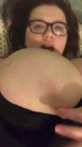 Young BBW gets beautiful big tits out in slow motion