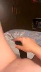 black dildo in pussy
