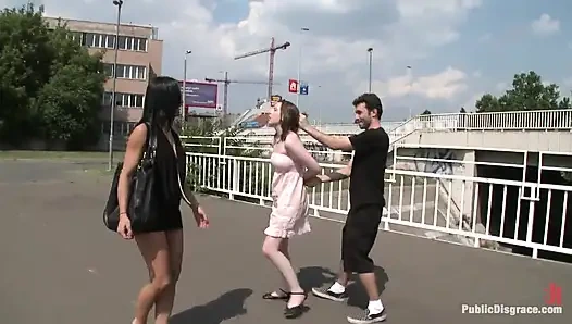 Sandra Romain вернулась в действии и доминирует над подозревающей британской нижней!!!