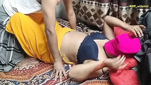 Desi village wife with husband first time romance