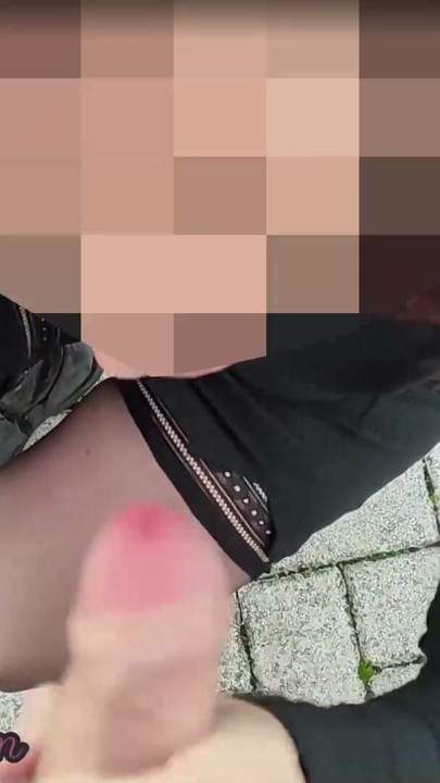 I pull out my cock in front of a young girl in the public park and she helps me cum - Dick flash - MissCreamy | Clip 1