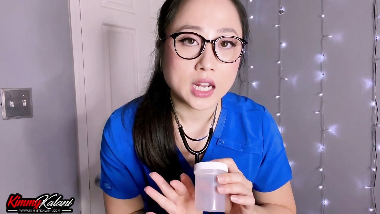 Fantasia de Enfermeira Asiática ASMR - Mamada de BBC e Coleta de Esperma JOI - Isso Realmente Aconteceu?