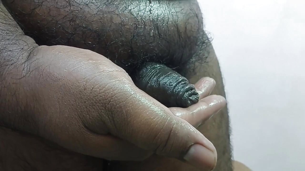 Soft cock beauty touch with saliva and oil