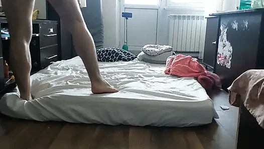 Licking Wife's Pussy to Orgasm. Sensual Oral Sex of an Amateur Wife.