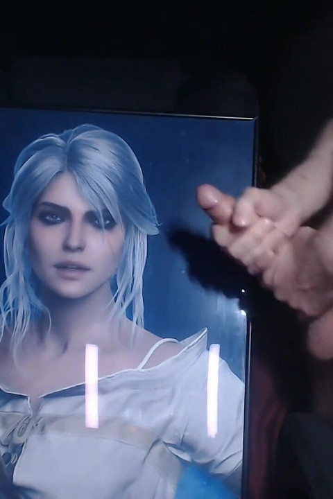Cum Tribute for Ciri (game Character From Witcher 3)