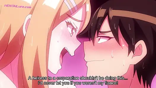 Adam versucht, ruhig zu bleiben, aber seine latte gibt ihn weg, während diese schönheiten den moment zu heißem sex schieben