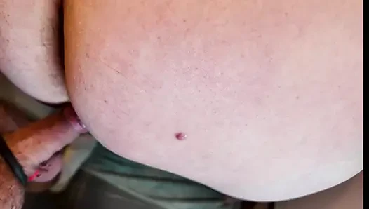 A thick Stepsister from Germany gets a hard cock from behind