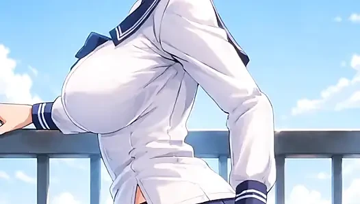 Anime girls dancing