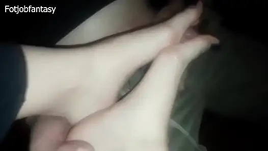 Горячий Футджоб После Работы!!