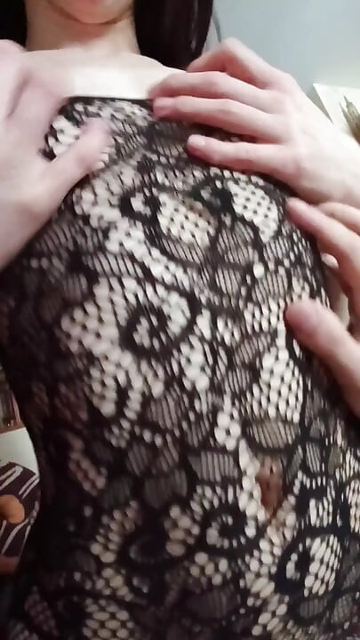 Seksi kıyafet, kovboy kız, dile boşalma