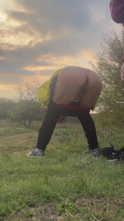 The Anal Granny Outdoors!!! | Clip 1