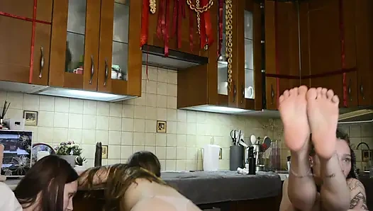 A trio of depraved bitches are having fun again and recording on camera for daddy and his new mistress