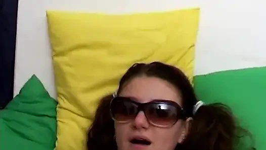 Just 18, she is so young but she need something inside her young holes