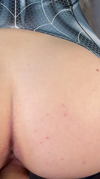 Spider Girl With a Big Ass Rides Dick Until He Cums - POV | Clip 1
