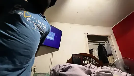 Outside In The Dark Gooning Till I Nut On The Sidewalk While Cars Passing By