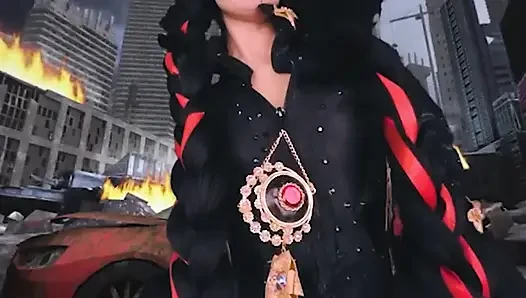 Vrcosplayx Bayonetta olarak Alex Coal ile yaramazlık yapma zamanı