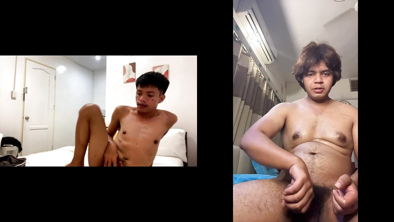 Asian Twink Wierci Indyjski Twink na żywo przed kamerą