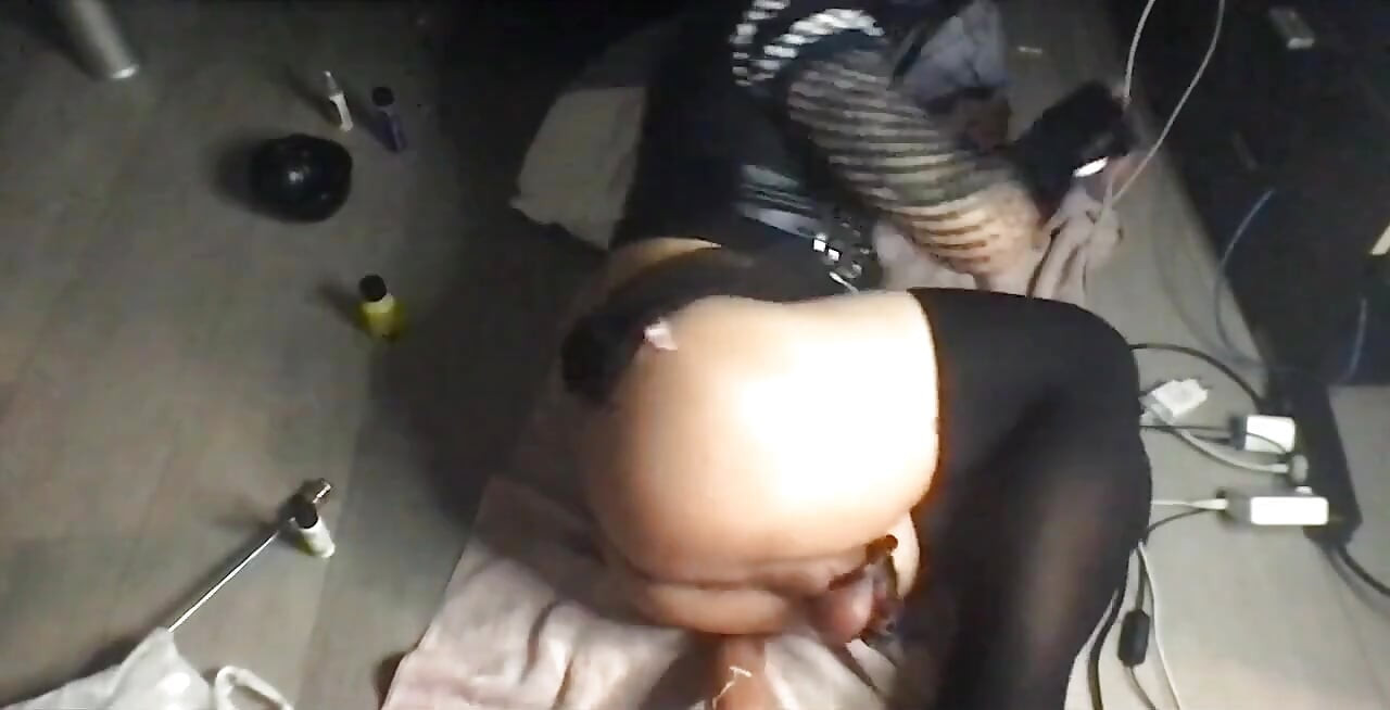 Latex Mask Sissy Suck Andfucked by Toy