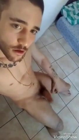 hot guy's explosive cumshot