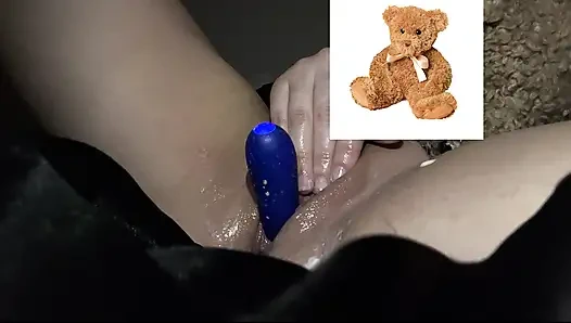 4k-ASMR YOGURT FOOD FETISH- KINKY STEPSISTER MASTURBATES WITH DILDO- CUMFLATION HENTAI-  -ARABIAN SNOWWHITE