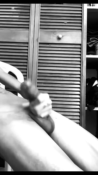 Monochrome BBC Stroking Session - Intense Handjob and Cum Black20one