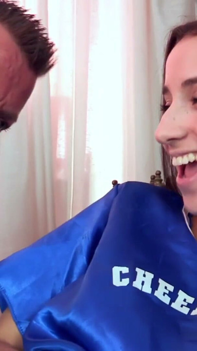 Cute teen get on her knees for a hard rod | Clip 1