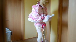 Sissy travesti la masturbación