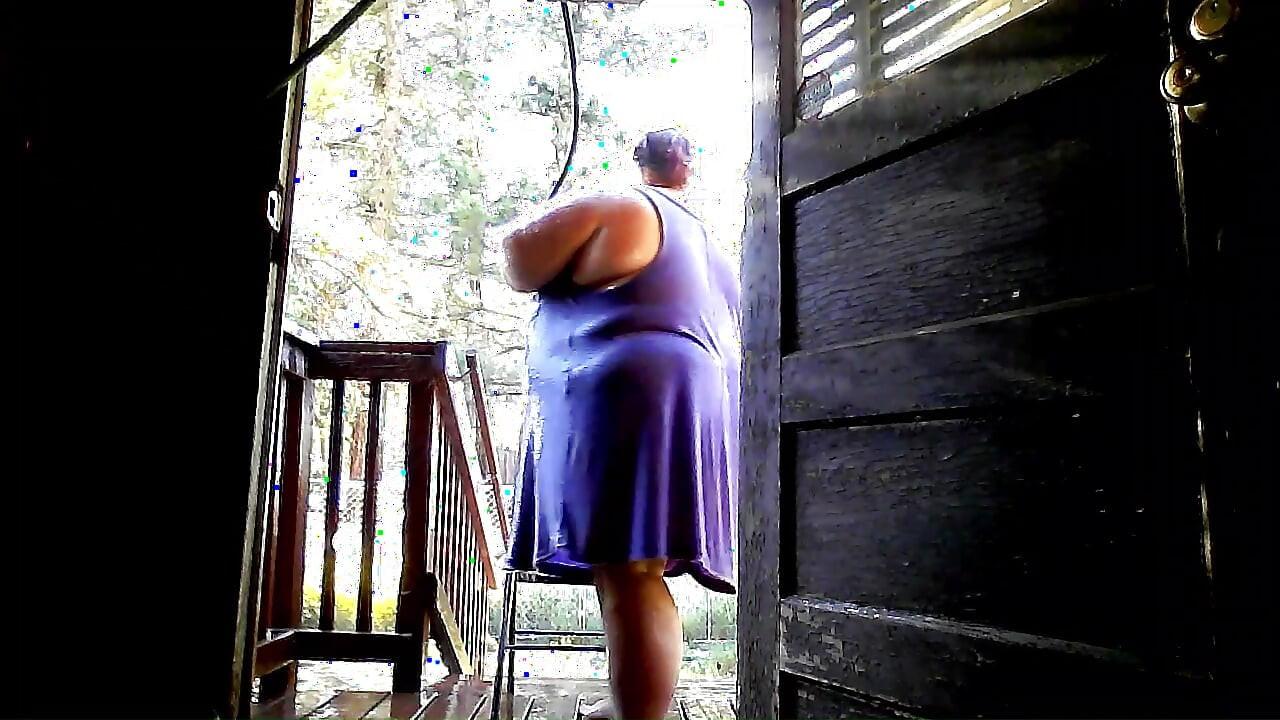 Showering in the water hose. pt 4 (Last part)