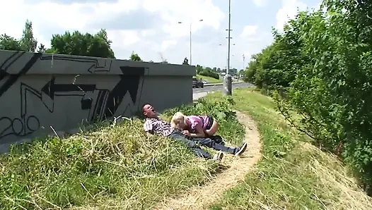 I Am a Young Busty Blonde German and I Love Getting Pounded in Public by Monster Cock