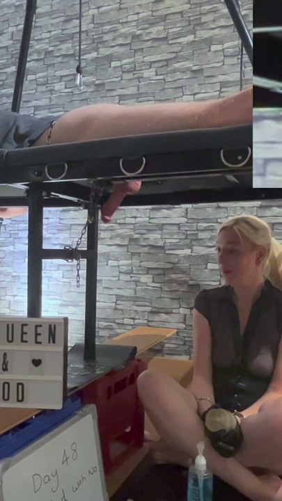 Milking Table Chastity Unlock Multiple Ruined Orgasms | Clip 1