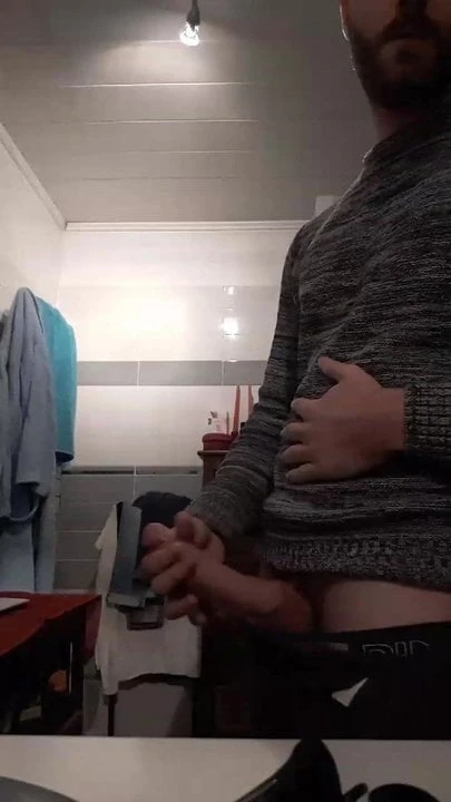 Straight bathroom cum