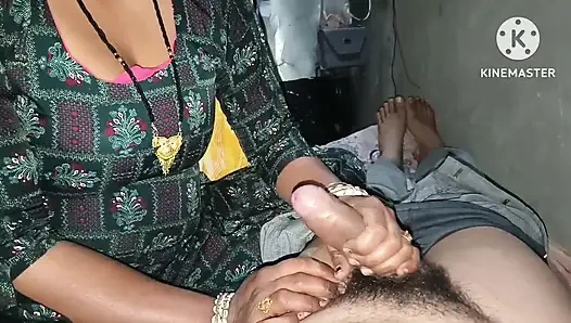 Stepmom blowjob and I discharge on her big boobs