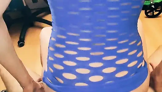 Skinny milf gets her holes fucked