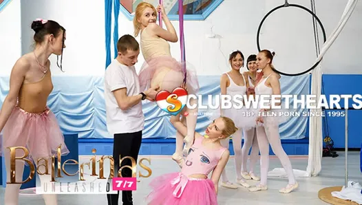 Ballerinas depois da aula levam pau do professor no ClubSweethearts