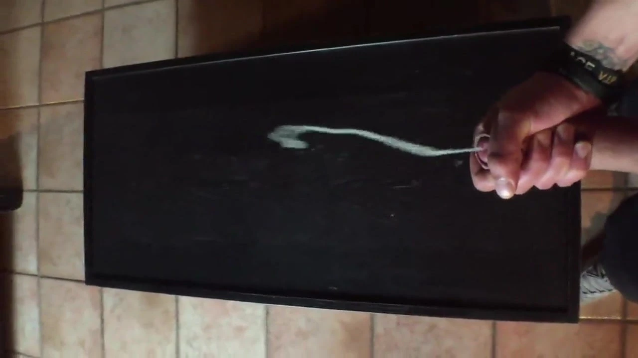 Cumshot on the table