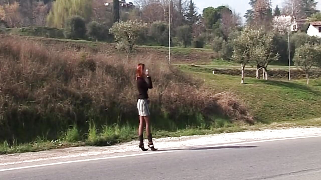 Tattooed MILF Picked up for Car Blowjob and Bed Pounding