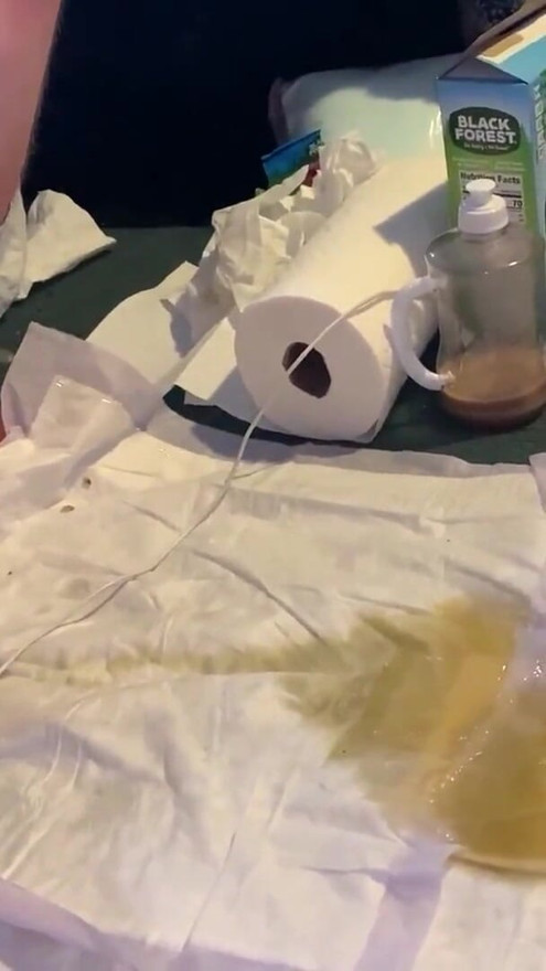 Squatting and Pissing on Floor Compilation 3 | Clip 1