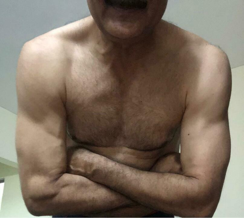 Handsome hunk muscular daddy