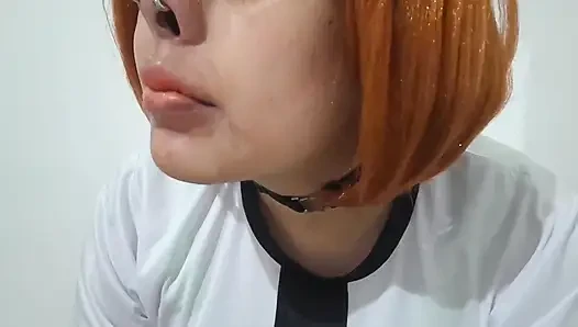 Ahegao Femboy Ben Tennyson Pumping Her Bimbo Lips with Vacuum Machine in Sissyfication and Feminization Program