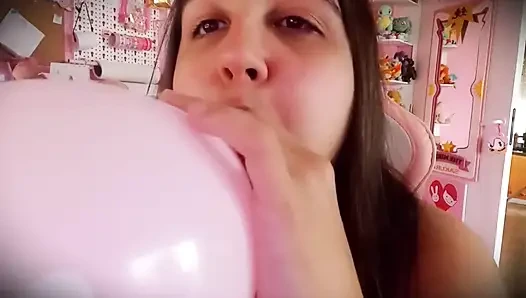 Puffy Cheeks Balloon Blowing - Bunny Looner