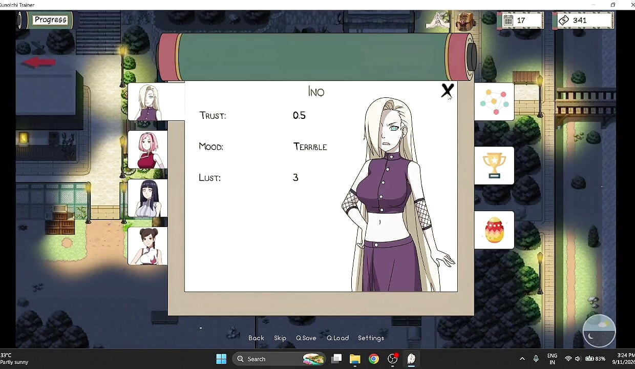 Naruto games Sexy Ino Gameplay showing her desires part 1