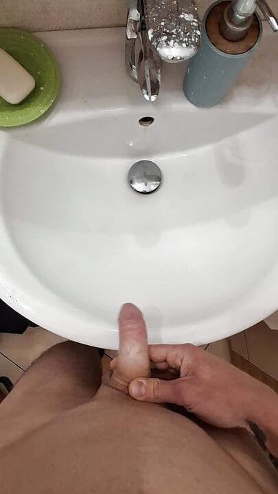 in the bathroom I almost got caught by roommate