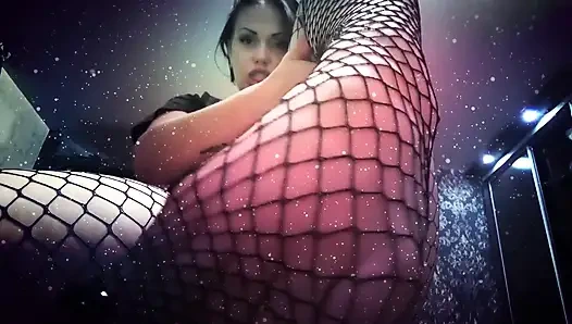 You are weak for my feet in fishnets JOI