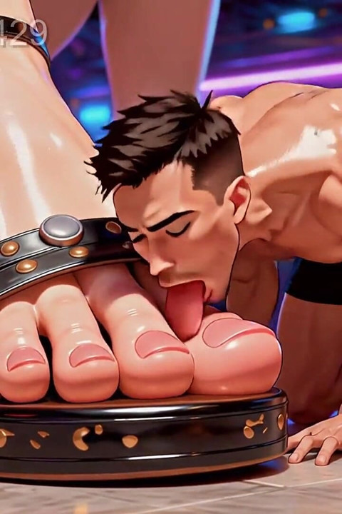 Giantess Shrinks Bar Guy, Makes Him Lick Her Feet, Toes