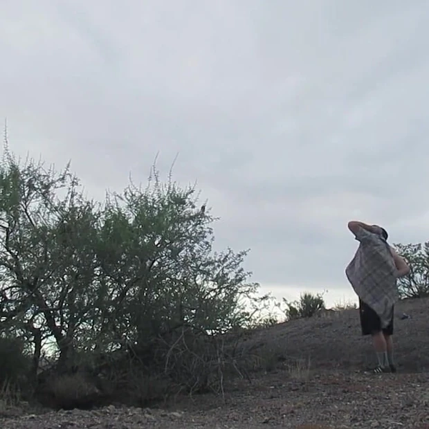 Jerking off Outside After Visiting a Friend