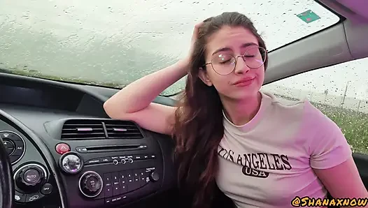 4K Blowjob During a Rainstorm