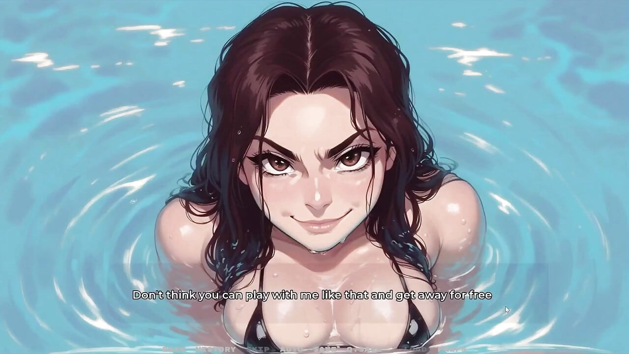 My New Girlfriend [ Taboo Hentai Game ] Ep.52 Caught My MILF Neighbor Boob in the Pool Just Next to My Stepmom!